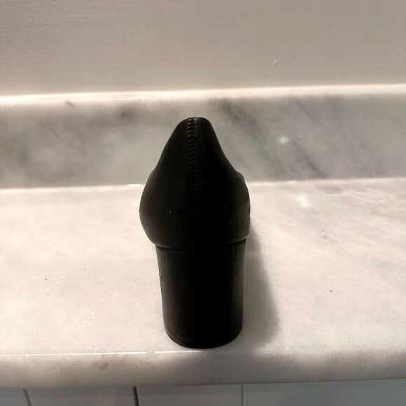 Naturalizer Leather Block Heel Square Toe Slip On Black Pumps Shoes Size 9.5 - Picture 7 of 10